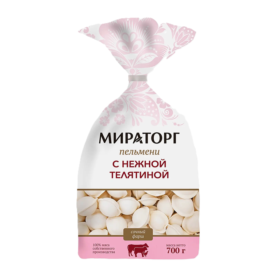 ЭЙСБЕР маркет Пельмени Мираторг с нежной телятиной 700г