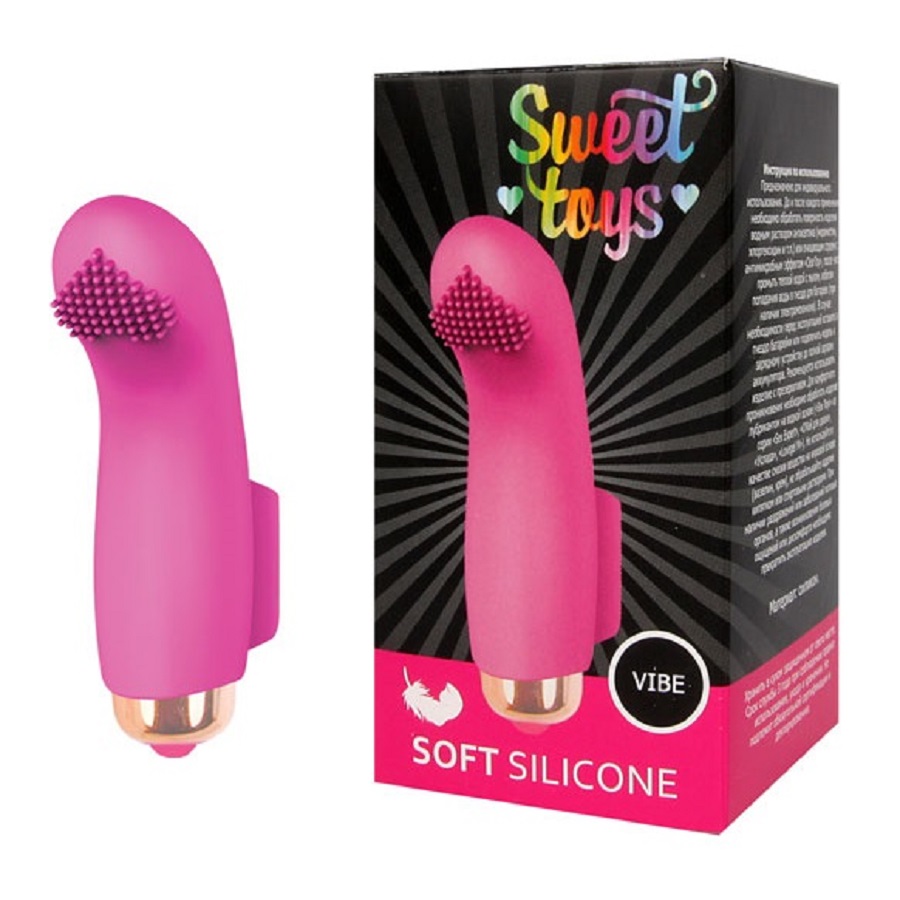 НАDО-Насадка на палец с вибрацией Sweet Toys розовая 7,2 см - купить в НАДО маркет