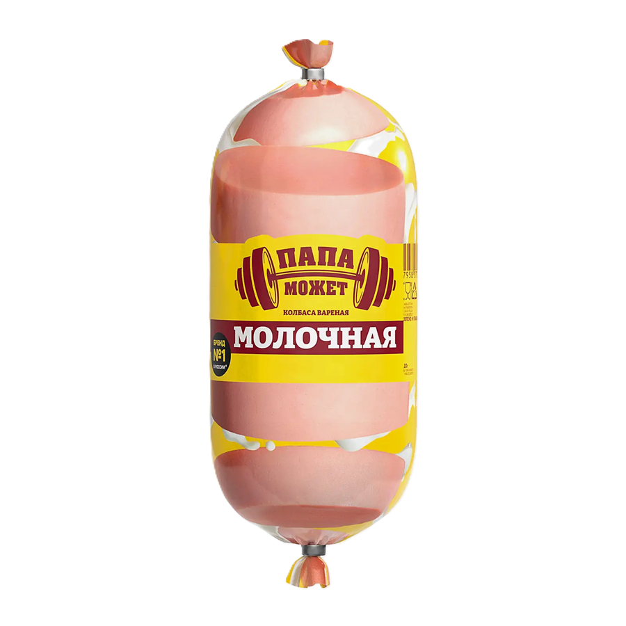 ЭЙСБЕР маркет Колбаса Папа может Молочная вареная 500г