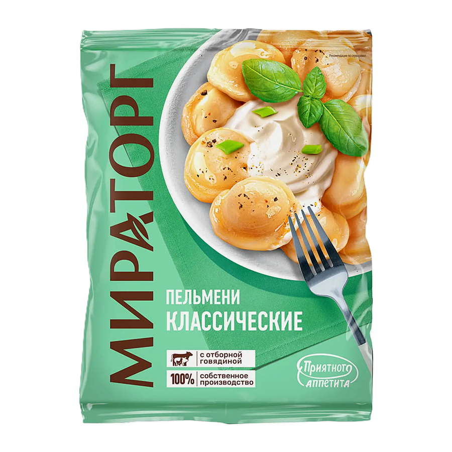 ЭЙСБЕР маркет Пельмени Мираторг Классические 600г