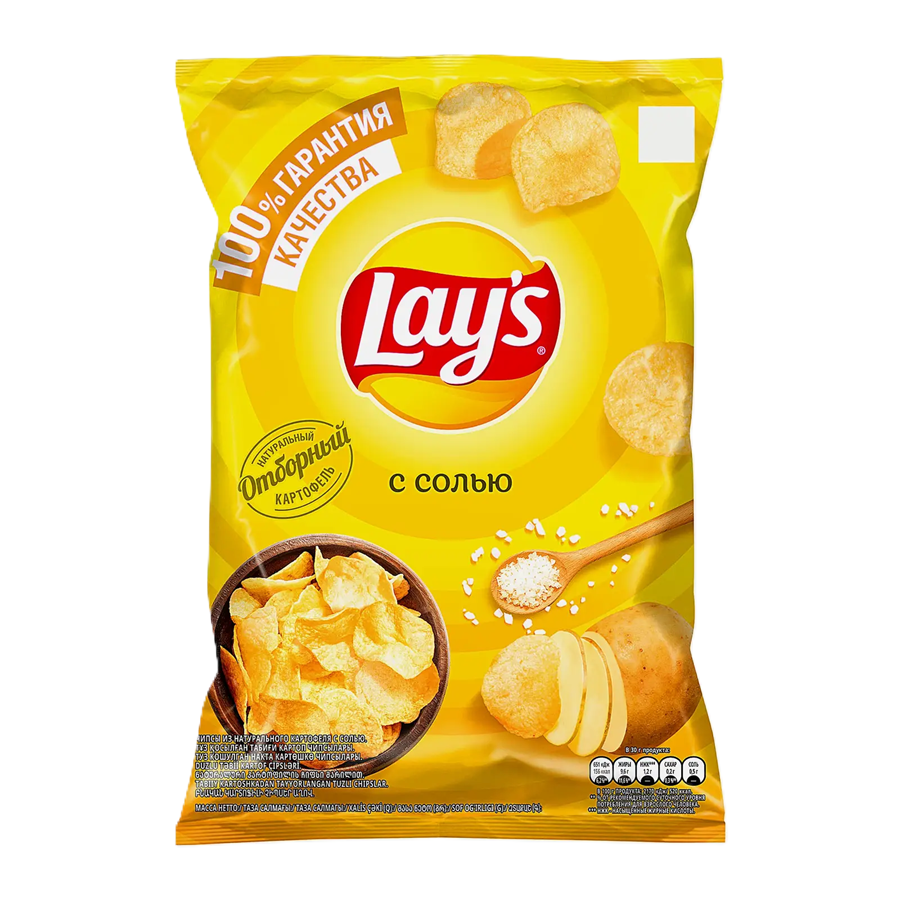 ЭЙСБЕР маркет Чипсы Lays С солью 140г