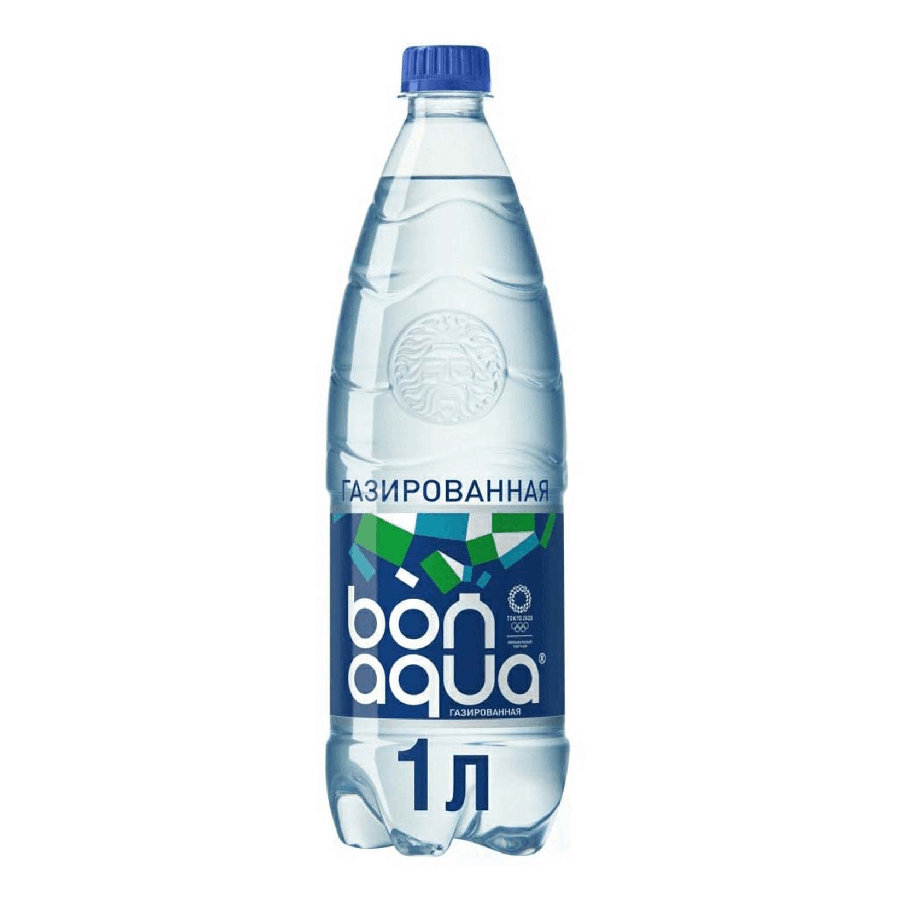 ЭЙСБЕР-Вода питьевая BonAqua газированная столовая 1 л - купить в ЭЙСБЕР маркет