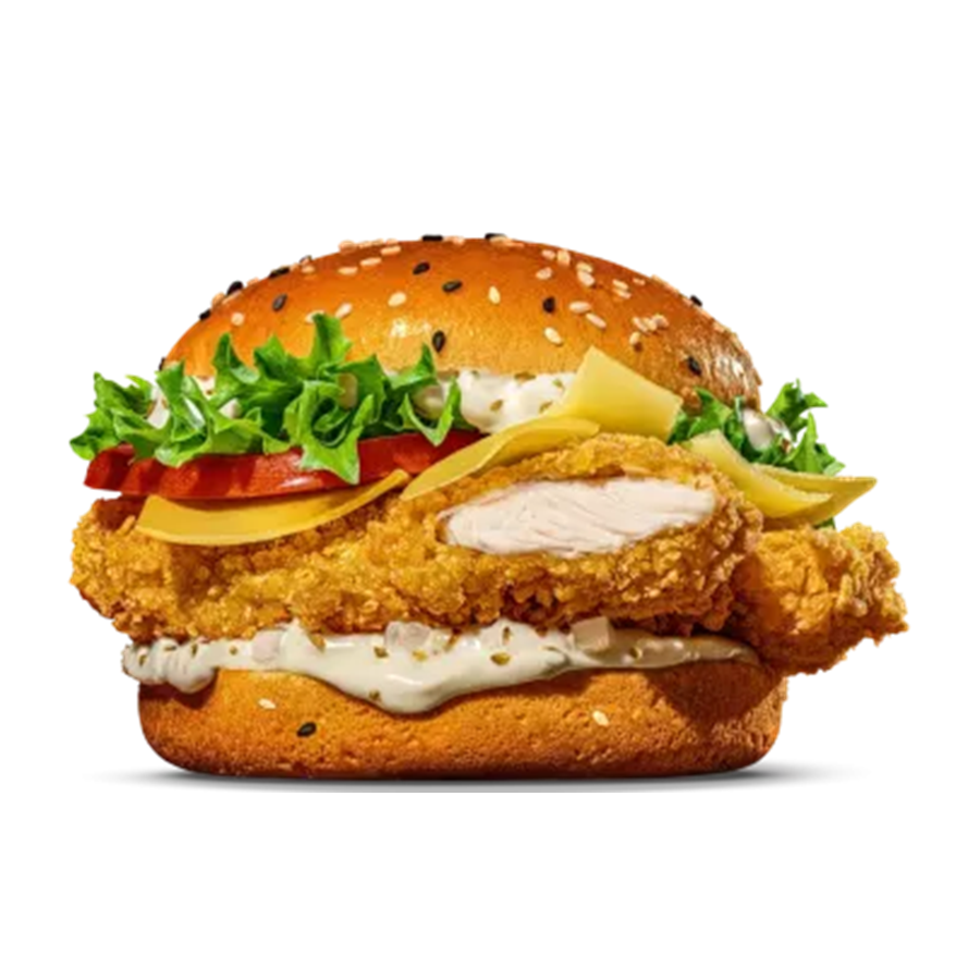 ЭЙСБЕР маркет Бургер с курицей двойной