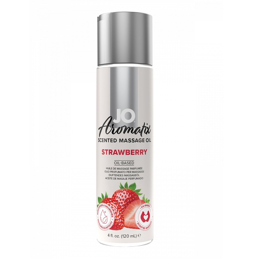 НАDО-Массажное масло для поцелуев с феромонами JO Strawberry 120 мл - купить в НАДО маркет