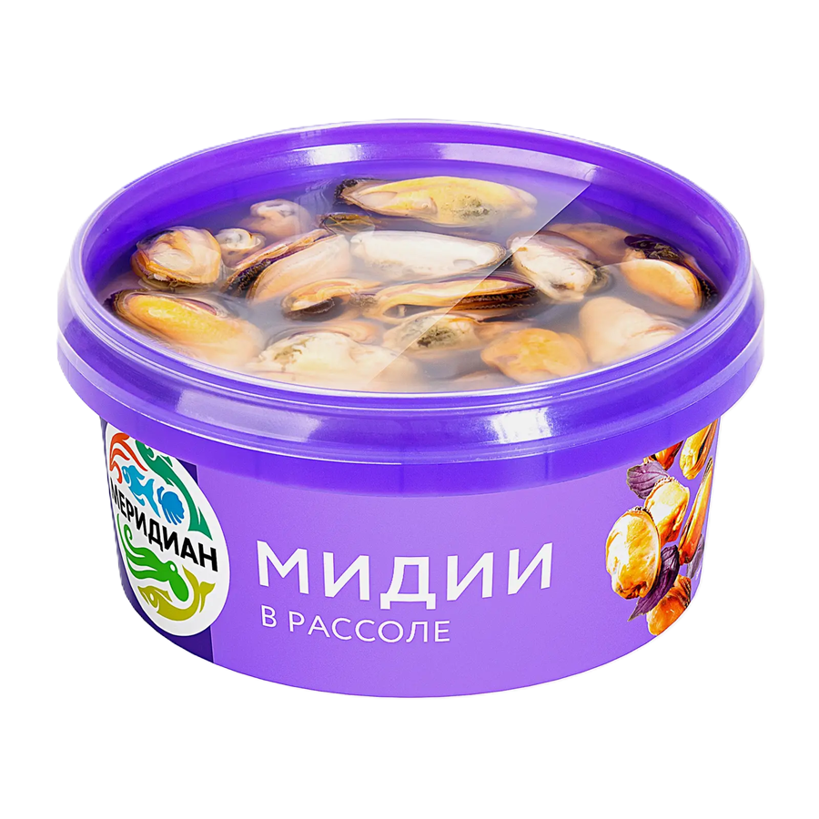 ЭЙСБЕР маркет Мидии Меридиан в рассоле 180г