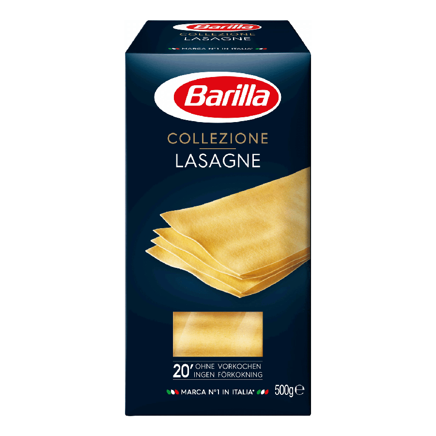 ЭЙСБЕР-Макаронные изделия Barilla Lasagne Bolognese Лазанья 500 г - купить в ЭЙСБЕР маркет