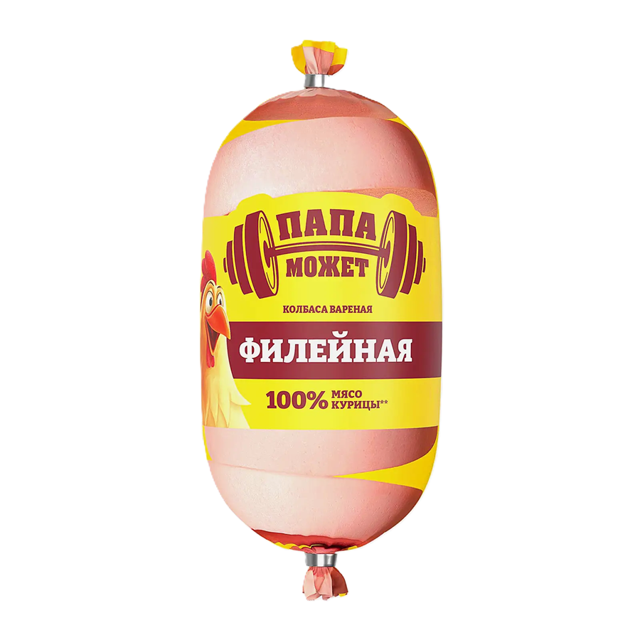 ЭЙСБЕР маркет Колбаса Папа может Филейная вареная 450г