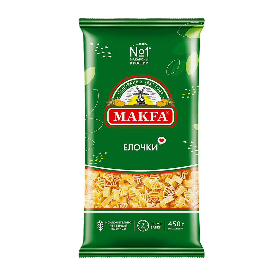 ЭЙСБЕР маркет Макароны Makfa Елочки 450г