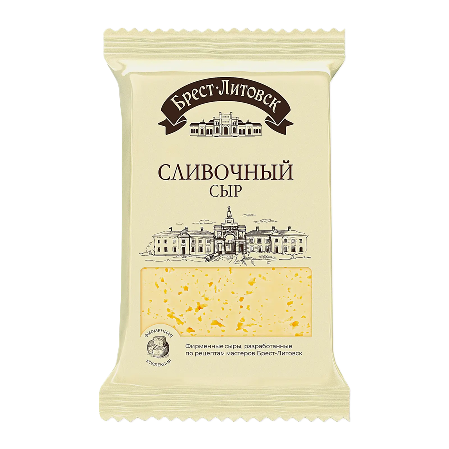 ЭЙСБЕР маркет Сыр Брест-Литовск Сливочный 50% 200г