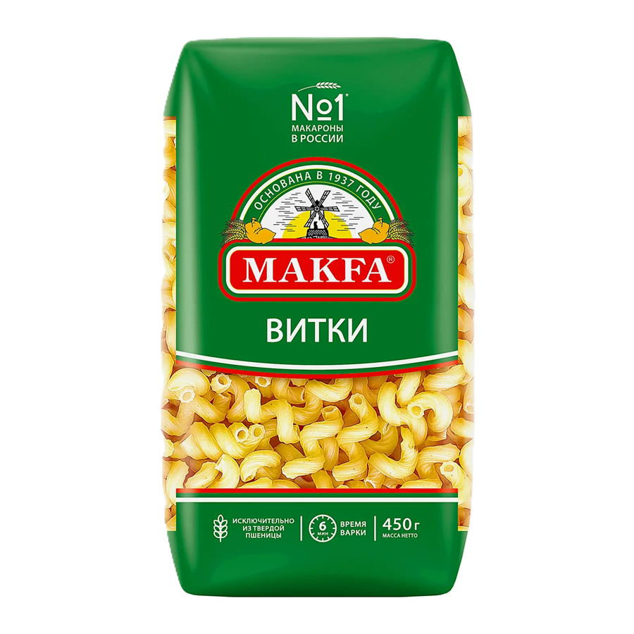 ЭЙСБЕР маркет Макароны Makfa Виток 450г