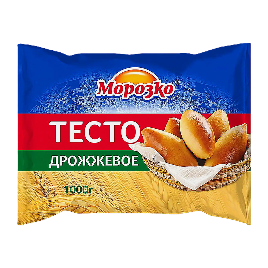 ЭЙСБЕР маркет Тесто слоеное Морозко дрожжевое 1кг