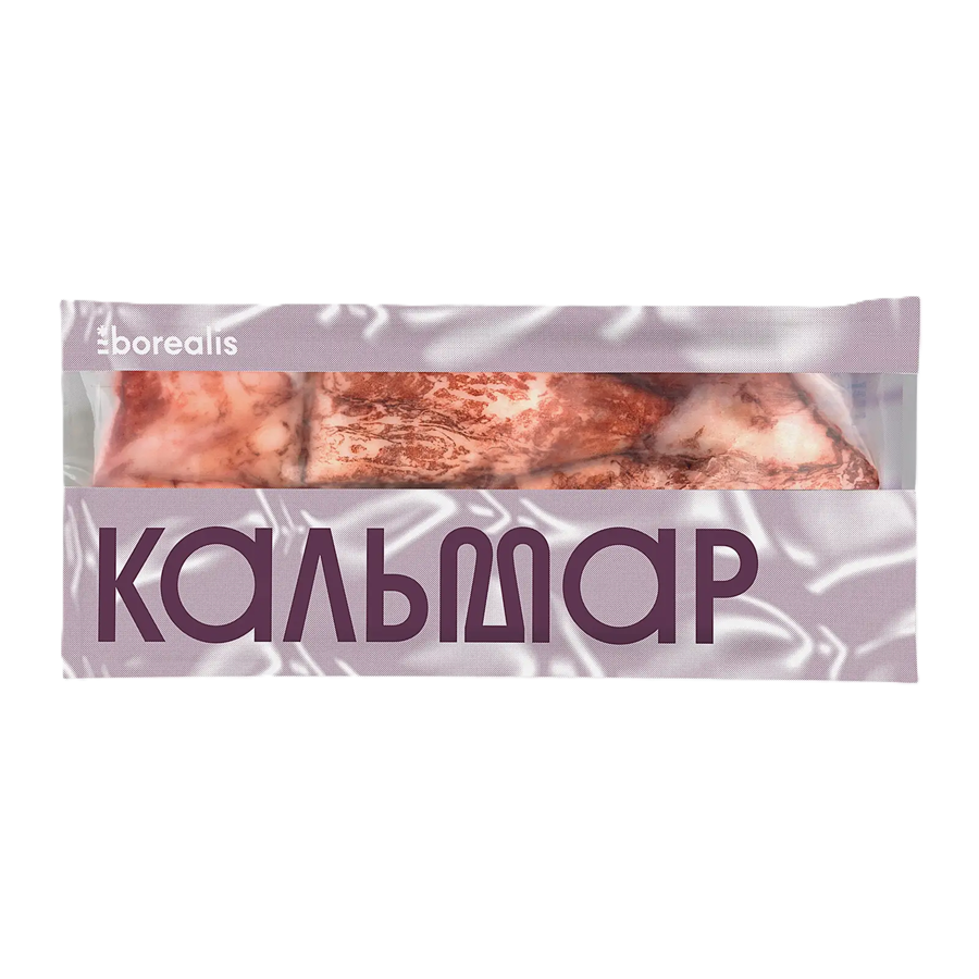 ЭЙСБЕР маркет Кальмар Borealis командорский тушка свежемороженый 500г
